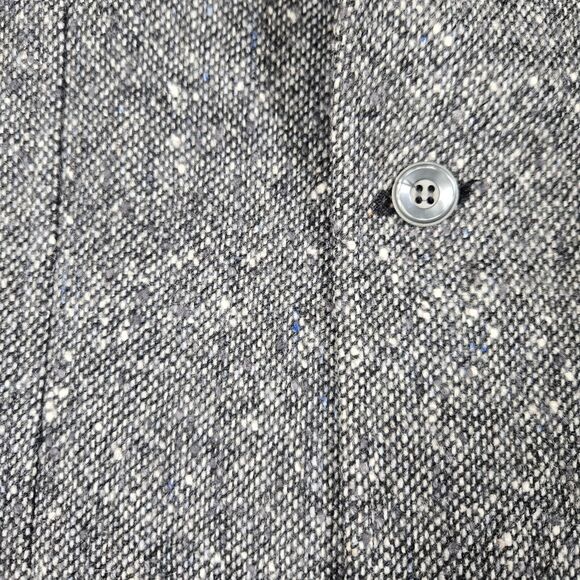 Vintage Pendleton Gray Tweed Wool Tweed Blazer Jacket Men’s 42L Elbow Patch - Picture 6 of 9